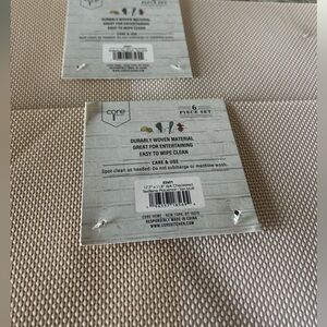 Core Beige Woven Placemat Set (of 6)